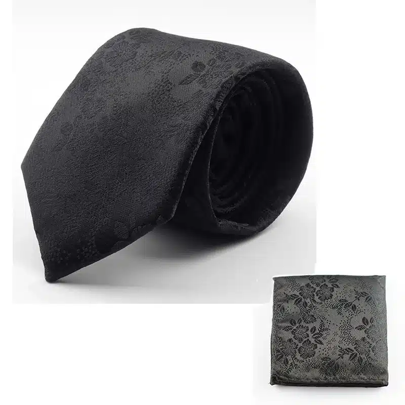 GUSLESON New Design Silk Tie Set for Men 7cm Tie Men Handkerchief Necktie Cravate Man Corbatas Hombre Floral Slim Wedding Tie 21