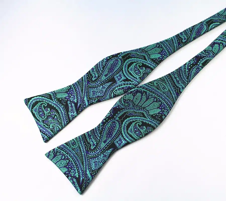 GUSLESON New Design Self Bow Tie And Hanky Set Silk Jacquard Woven Men BowTie Pocket Square Handkerchief Suit Wedding Party 15