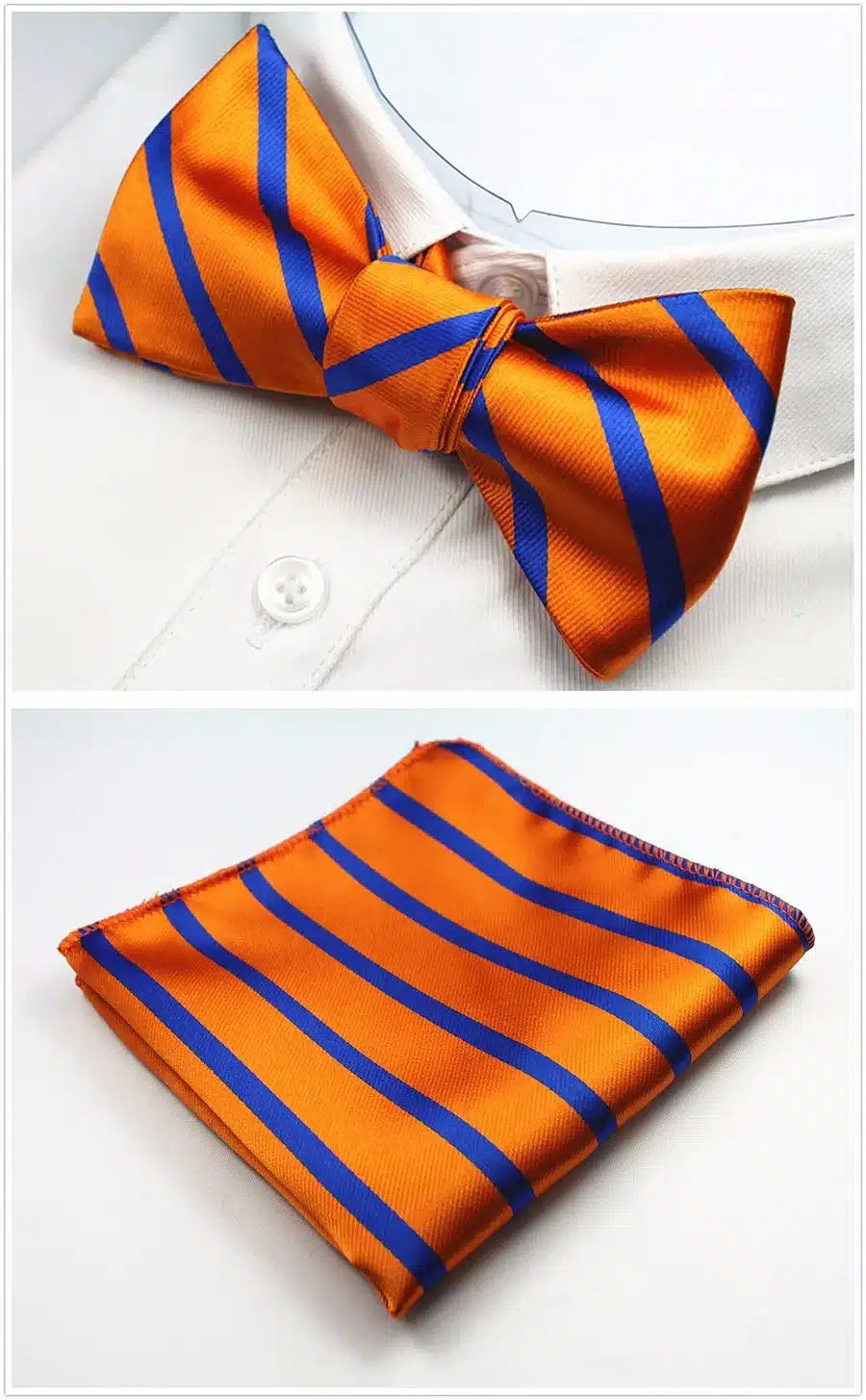 GUSLESON New Design Self Bow Tie And Hanky Set Silk Jacquard Woven Men BowTie Pocket Square Handkerchief Suit Wedding Party 43
