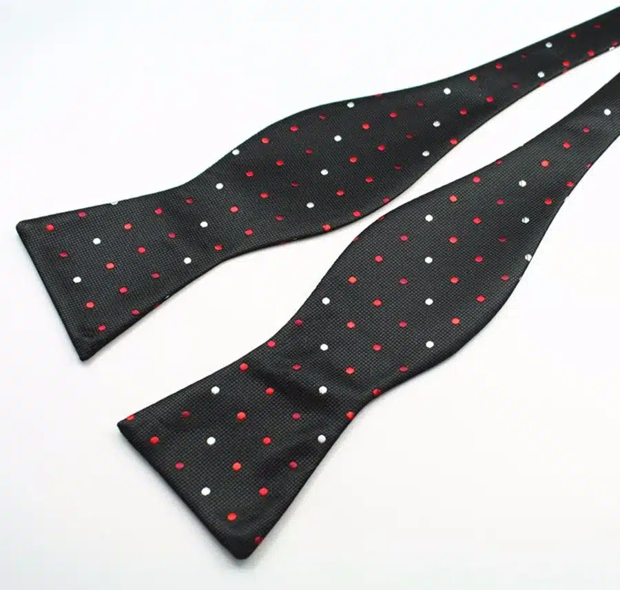 GUSLESON New Design Self Bow Tie And Hanky Set Silk Jacquard Woven Men BowTie Pocket Square Handkerchief Suit Wedding Party 52