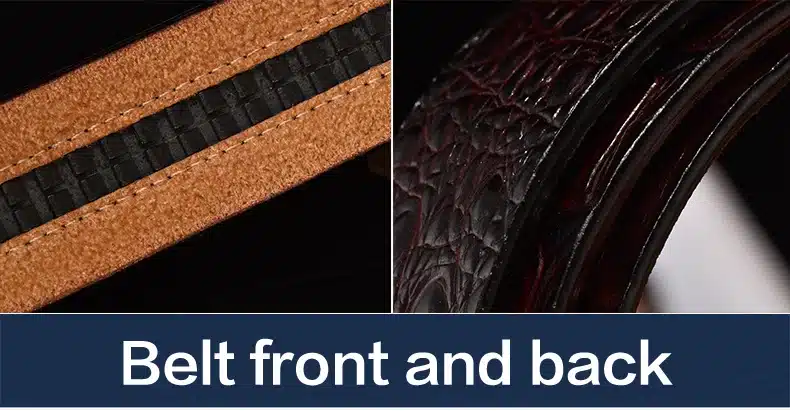 DINISITON Hot Sale Men belts Luxury Genuine Leather Crocodile designer High Quality Automatic Belt Man Buckle Real Cowhide Jeans 10