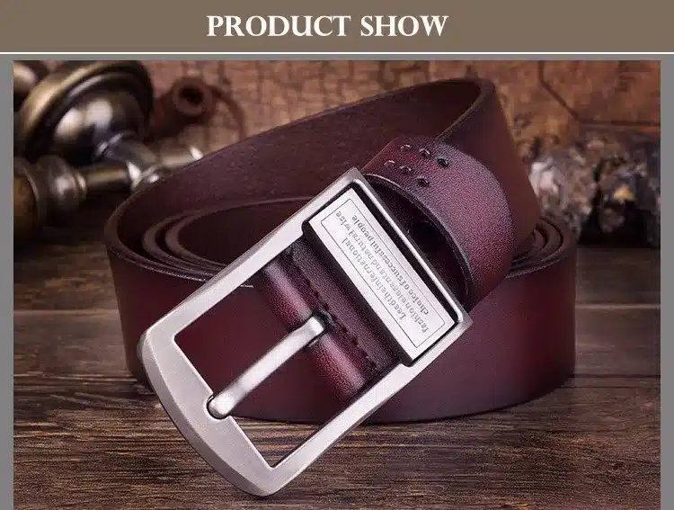 [PATEROY] Belt Designer Belts Men High Quality Jeans Letter Buckle Belt Mens Buckle Retro Brand Vintage Cowskin Leather Fashion 6
