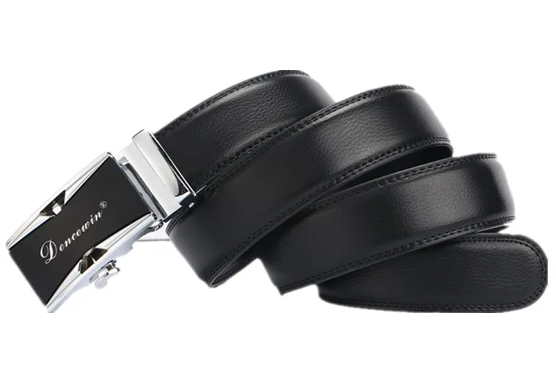 Free shipping 2017 men's fashion100% Genuine Leather belts for men High quality metal automatic buckle Strap male Jeans cowboy 8