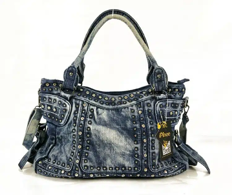 iPinee Vintage Design Fashion Denim Women Bag Jeans Shoulder Bags Girls Handbags Crossbody Bag Women Messenger Bags 11