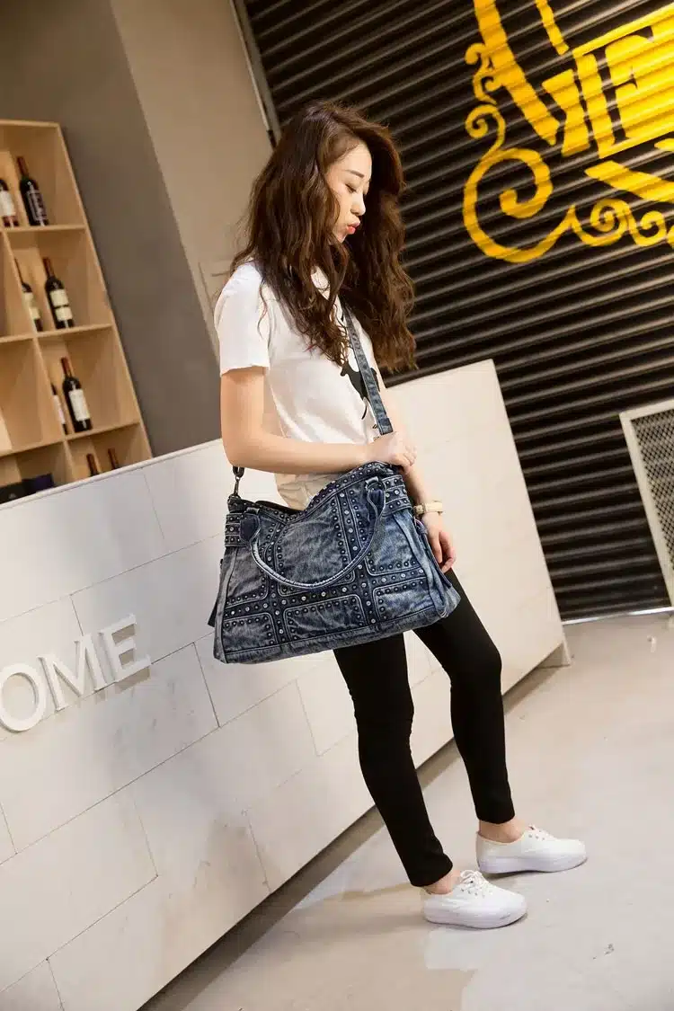 iPinee Vintage Design Fashion Denim Women Bag Jeans Shoulder Bags Girls Handbags Crossbody Bag Women Messenger Bags 20