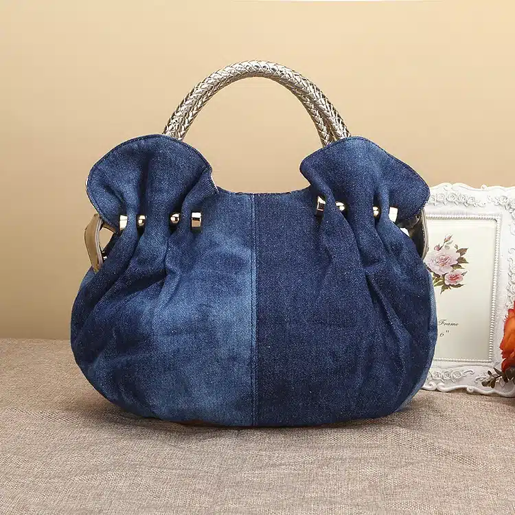 iPinee 2017 Women Denim Bags Jeans Handbag High Quality Ladies Bags With Diamonds Rivet Messenger Bags Women's Shoulder Bag 13