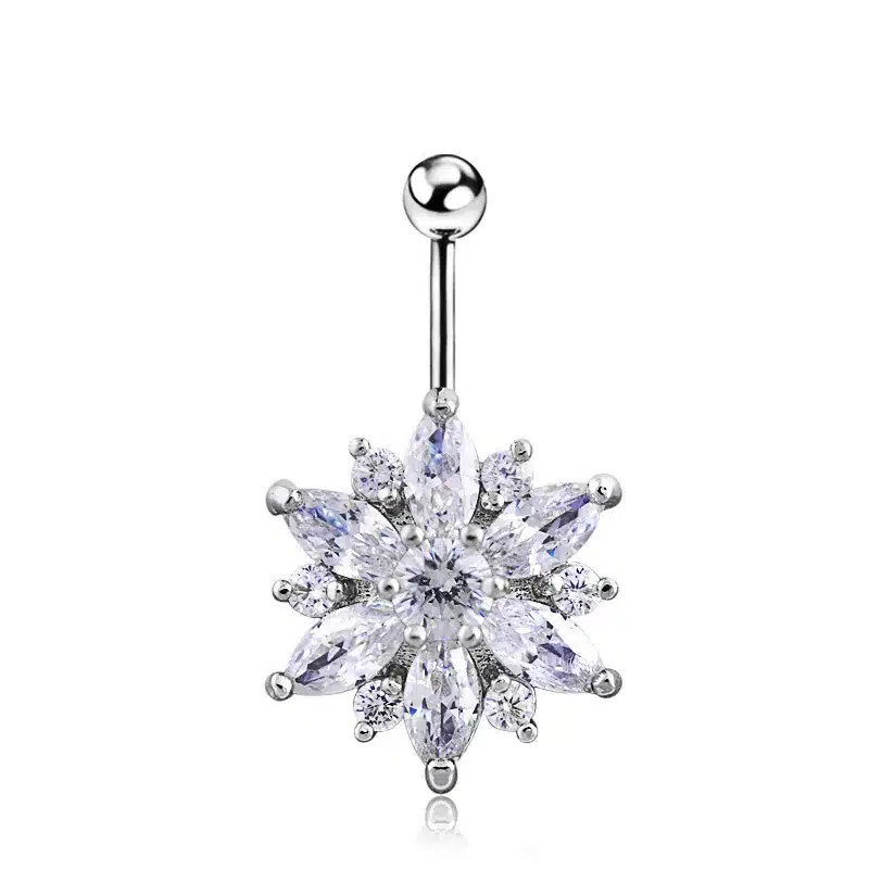 2017 Hot Brand 14G Dangle Belly Button Rings 1.6mm Barbell Sexy Surgical Steel Belly Piercing Navel Piercing Chirurgisch Staal 4