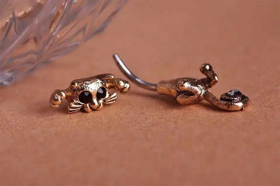 New Style Navel Ring High Quality 316L Surgical Steel Piercing Belly Button Rings Beautiful Cat Navel Piercing Sex Body Jewelry 13