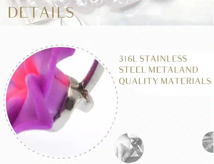 BODY PUNK Belly Button Rings Body Jewelry 1 Pcs Purple Flower Soft Clay Piercings Jewelry Navel Piercing Helix ombligo nombril 14