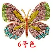 MZC Luxury Colorful Butterfly Brooches Pins Mujer Strass Rhinestone Brosh Brosche Women Dress Wedding Bridal Brooch Pin 13