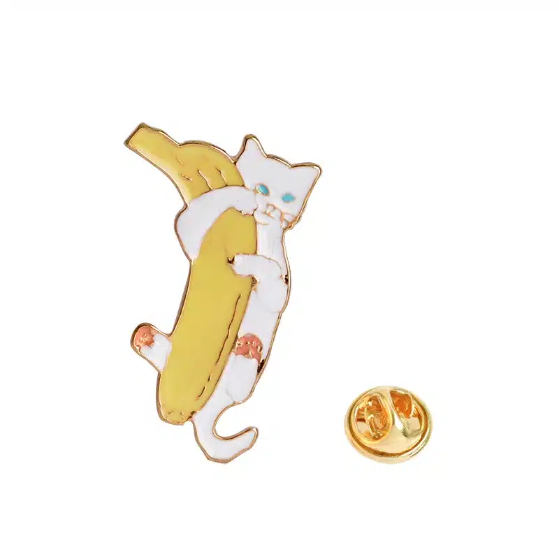 QIHE JEWELRY 6PCS/Set Cartoon Funny Cats Metal Brooch Pins Badge Pinback Button Corsage Gift Men Women Unisex Jewelry Gift 22