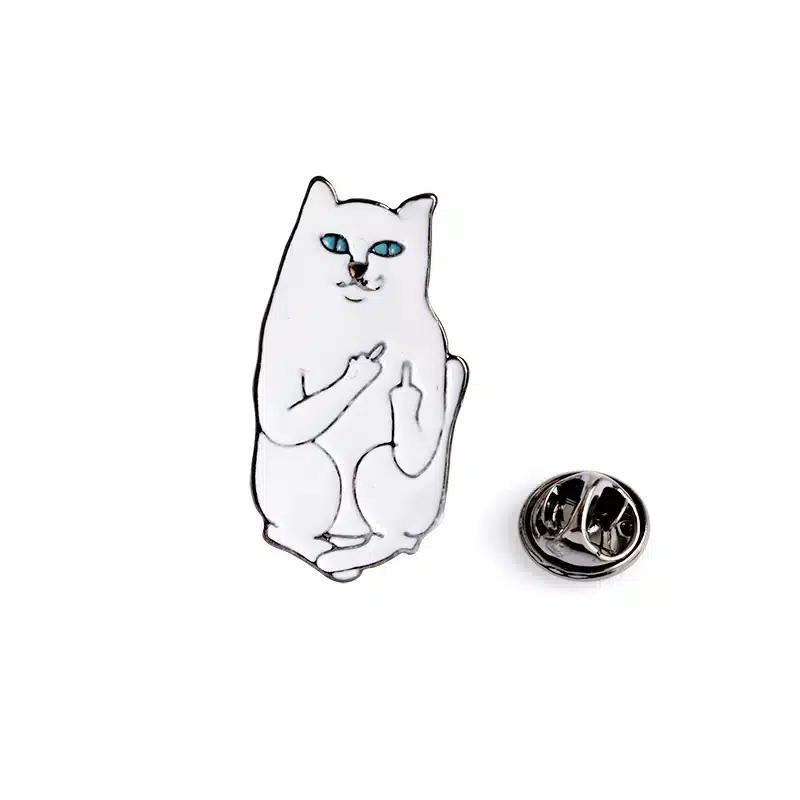 QIHE JEWELRY 6PCS/Set Cartoon Funny Cats Metal Brooch Pins Badge Pinback Button Corsage Gift Men Women Unisex Jewelry Gift 27
