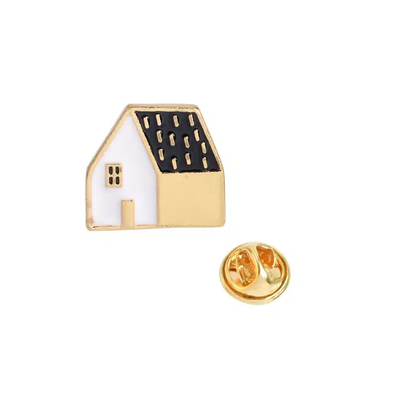 QIHE JEWELRY 1 Set pineapple Apple Alpaca Fox Flowers Houses Metal Cute Enamel Pin Set Fashion Jewelry Accessories 24