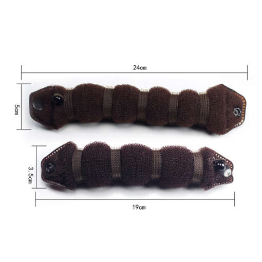 kaks pruuni krunnitegijat erinevas suuruses, mõõtudega 24x5 cm ja 19x3,5 cm