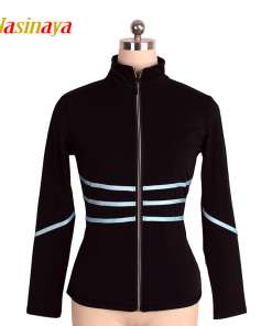 must fliisist jakk helesiniste horisontaalsete triipudega