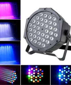 must korpus 36 LED-iga peovalgusti, mis kiirgab erinevaid värvilisi valguskiiri
