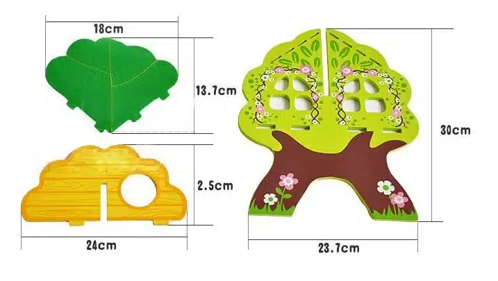 baby wooden 3D tree doll house puzzle children's birthday gifts wood house Kids Christmas gifts Child learning educational toys 9