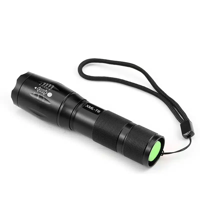 ZK59 Portable LED Flashlight LED Torch Zoomable Flashlight 4000LM E17 CREE XM-L T6 LED 5 Mode Light For 18650 or 3xAAA Battery 19