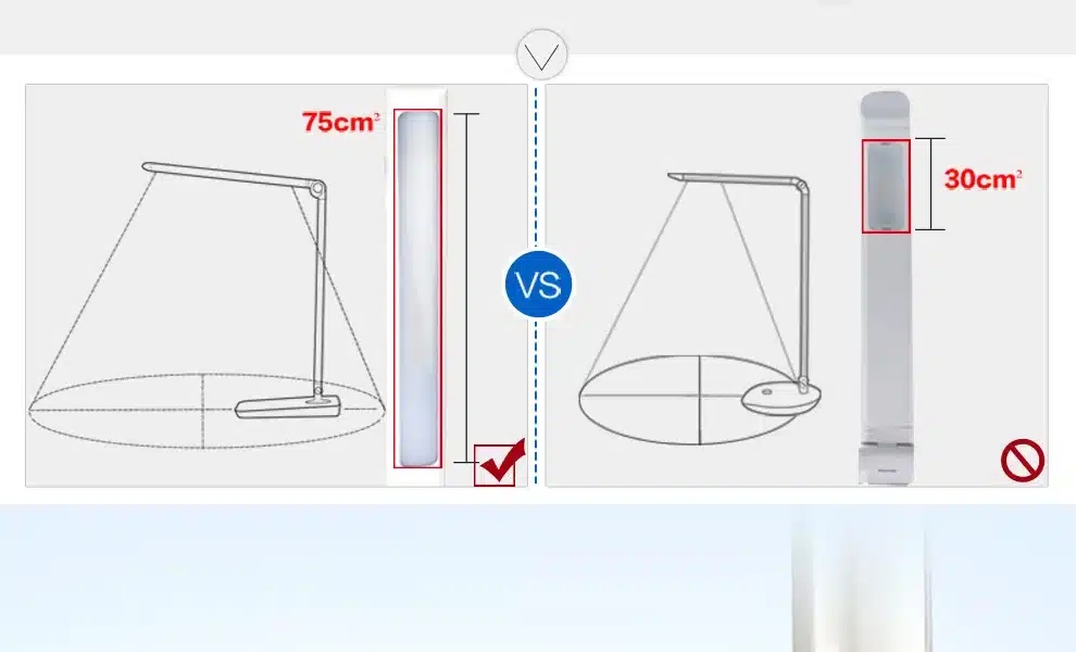 YAGE Desk Lamp Office Led Desk Lamp Flexible Led Table Lamp Reading Led Light 3-Level Cold/Warm Light 90V-240V Natural Light 13