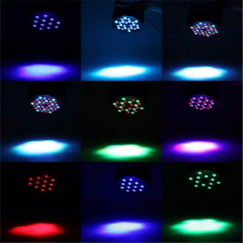 Hot Sale LED Crystal Magic Ball Par 36 RGB LED Stage Light Effect Disco DJ Bar Effect UP Lighting Show DMX Strobe for Party KTV 15