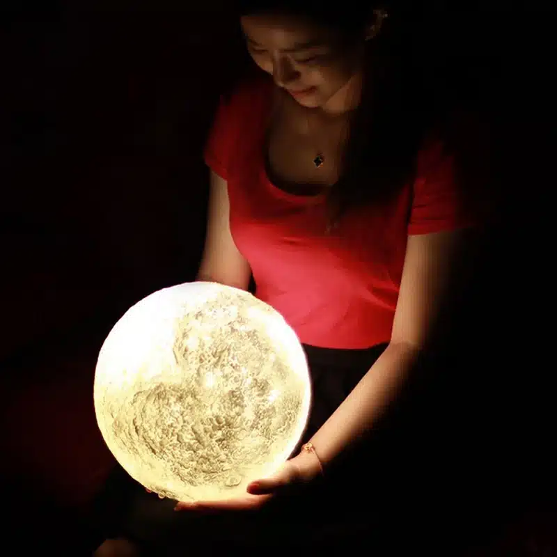 Creative 3D Print Moon Lamp with Touch-Sensing Switch 3D Lunar Lamp Color Changeable Night Lights For Decoration IY303106-P 15