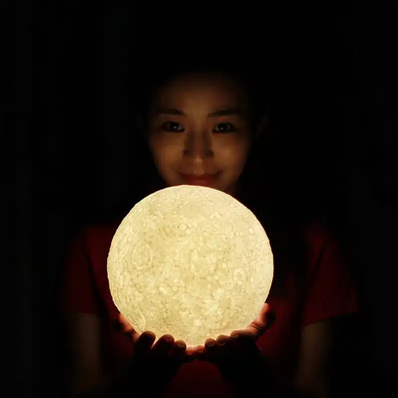 Creative 3D Print Moon Lamp with Touch-Sensing Switch 3D Lunar Lamp Color Changeable Night Lights For Decoration IY303106-P 18