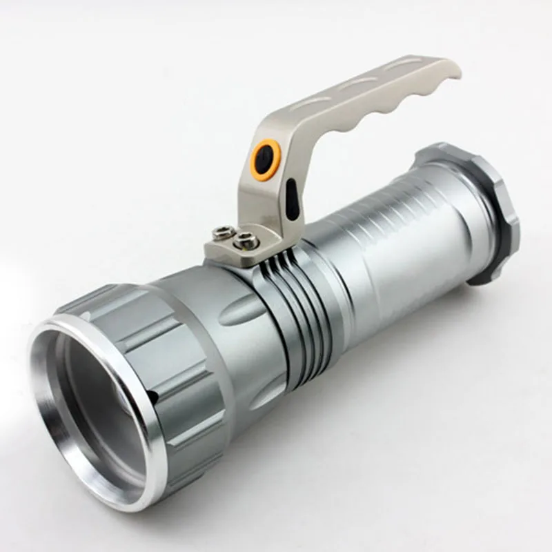 Long Range Searchlight Flashlight Led Flashlight Cree T6 Rechargeable Powerful Flash Search Light Torch +18650 Battery +Charger 25