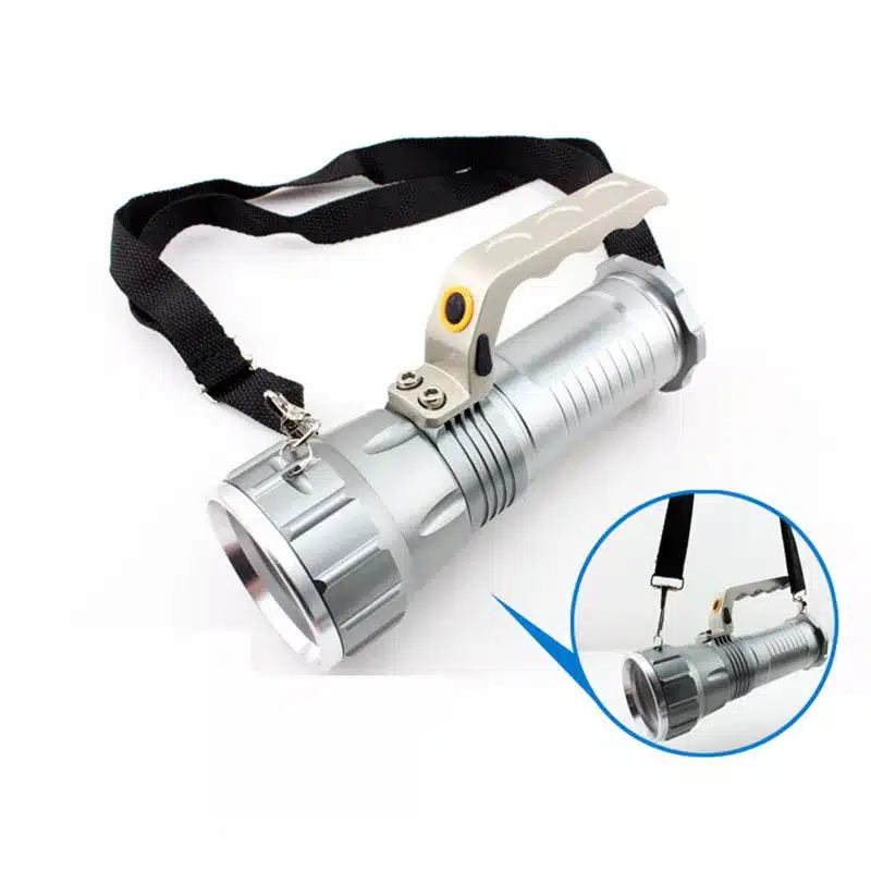 Long Range Searchlight Flashlight Led Flashlight Cree T6 Rechargeable Powerful Flash Search Light Torch +18650 Battery +Charger 27