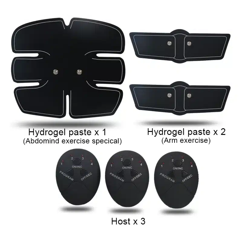 Smart EMS Electric Pulse Treatment Massager Abdominal Muscle Trainer Wireless Sports Muscle Stimulator Fitness Massage 20 12