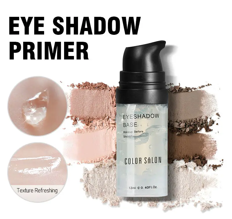 Color Salon Eye Shadow Base Primer 12ml Prolong Makeup Under Shadow Stay Lasting Make Up Natural Eyeshadow Cream Cosmetic 11