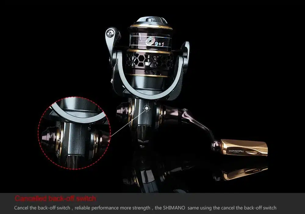 TSURINOYA Jaguar 1000 2000 3000 9+1BB Fishing Spinning Reel Carp Saltwater Fishing Reel Spinning Metal Handle 2 Spool Reels Coil 18