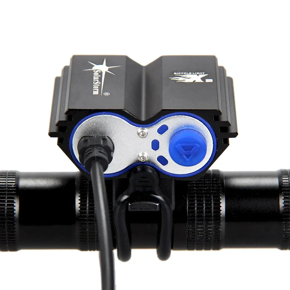 7000Lumens 2x XM-L U2 LED Cycling Light Headlight Head front Lights flash light+Back Safety Rear Light 10