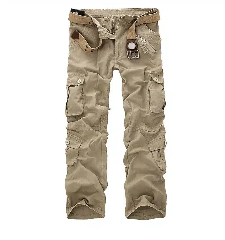 Facecozy Men Autumn Tactical Military Sports Pant Male Outdoor Multi-pockets Hiking Loose Style Trouser 11