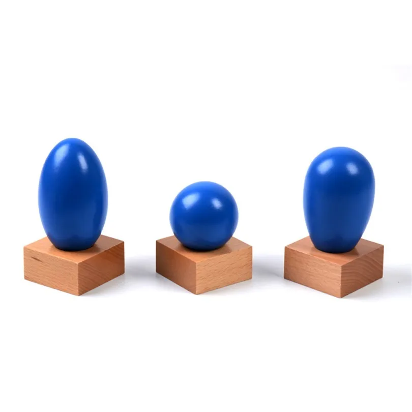 Baby Toy Montessori Geometric Solids with Stands Bases and Box Early Childhood Education Kids Toys Brinquedos Juguetes 12