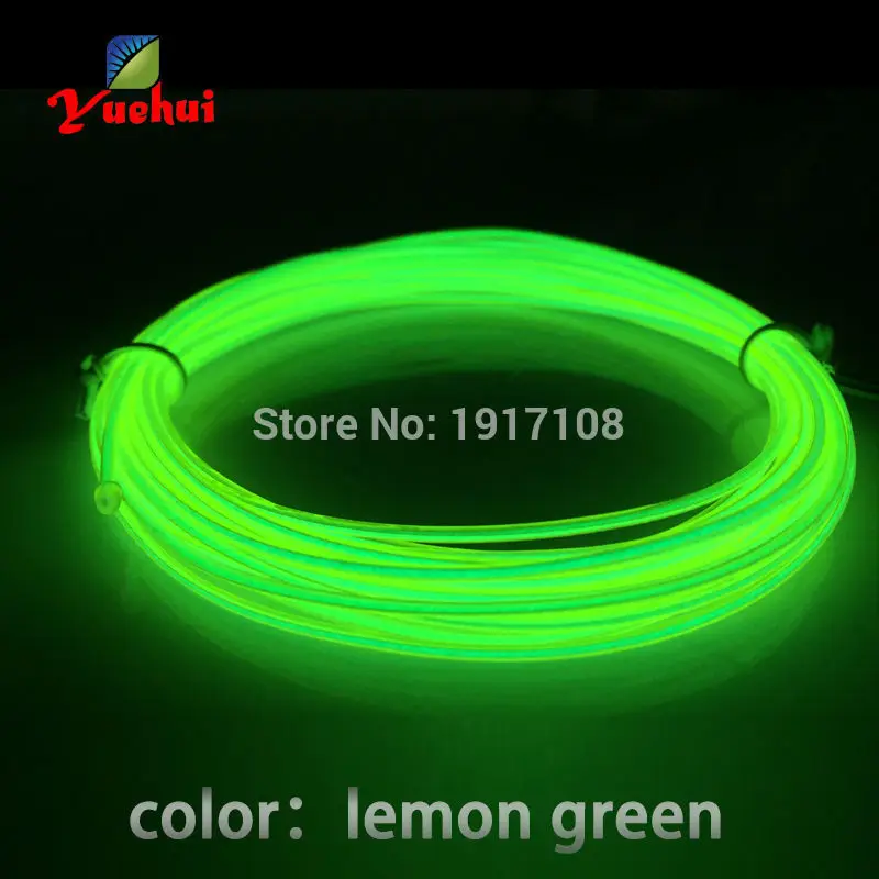 1.3mm 1Meter 4pcs EL wire electroluminescent wire light flexible LED neon cold light For clothes toys/craft Glow Party Supplies 14