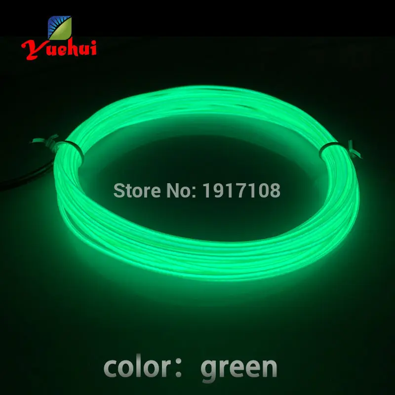 1.3mm 1Meter 4pcs EL wire electroluminescent wire light flexible LED neon cold light For clothes toys/craft Glow Party Supplies 28