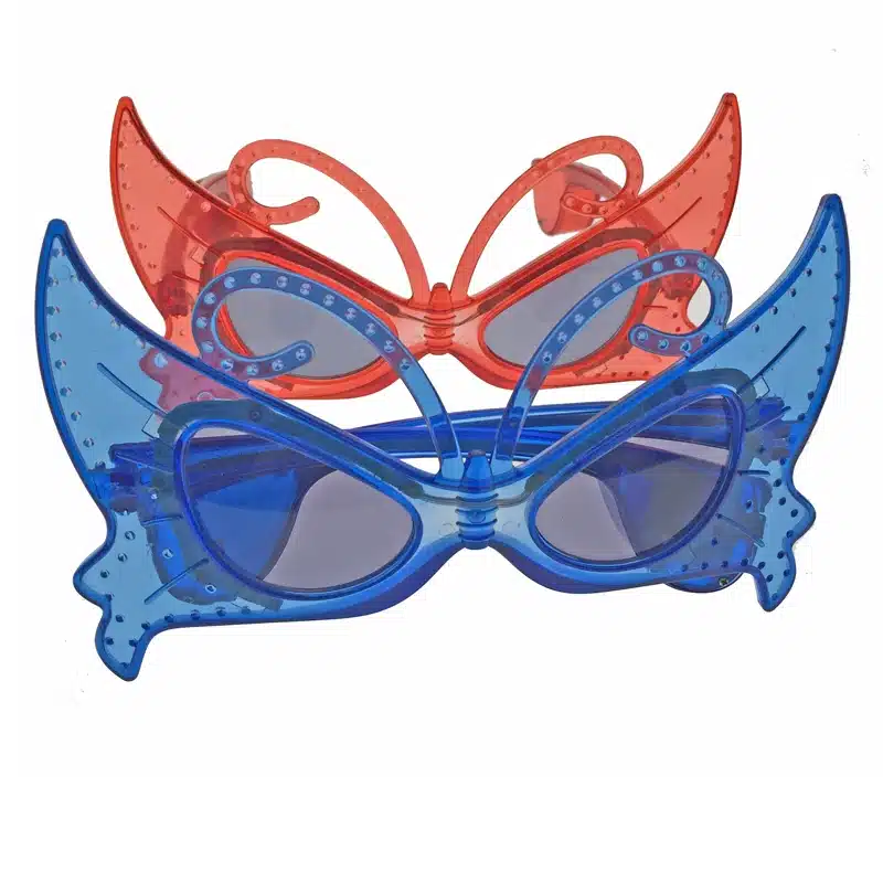 Costume Leds Led Clothes 5pcs/lot Laser Flashing Glasses Light Party Glow Mask Christmas Halloween Gift Blinking Led Butterfly 21