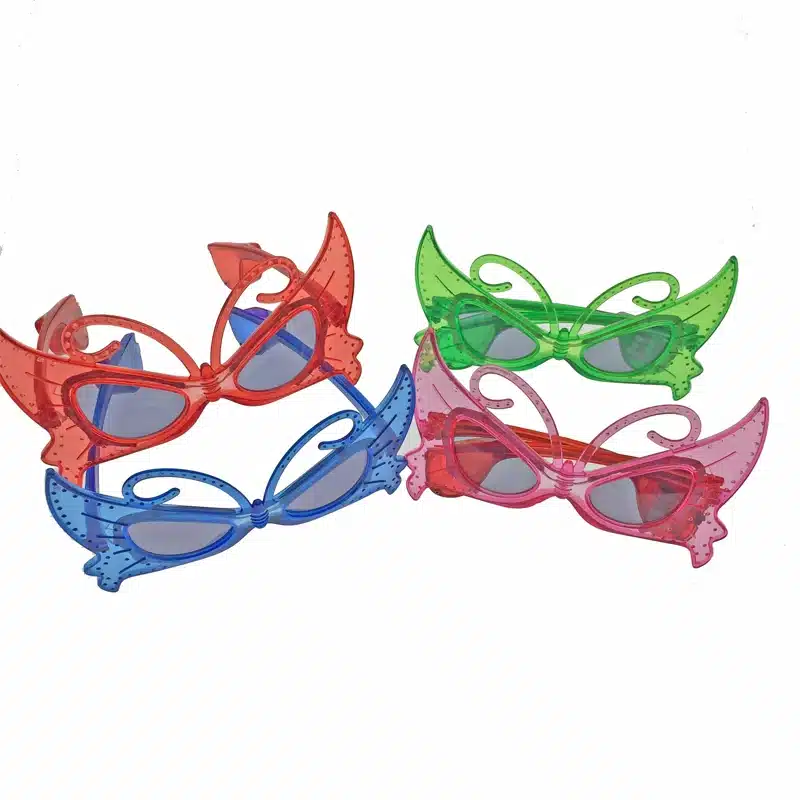 Costume Leds Led Clothes 5pcs/lot Laser Flashing Glasses Light Party Glow Mask Christmas Halloween Gift Blinking Led Butterfly 22