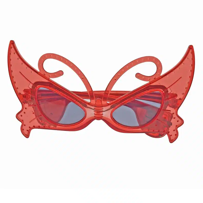 Costume Leds Led Clothes 5pcs/lot Laser Flashing Glasses Light Party Glow Mask Christmas Halloween Gift Blinking Led Butterfly 24