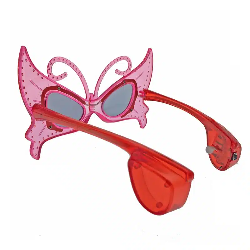 Costume Leds Led Clothes 5pcs/lot Laser Flashing Glasses Light Party Glow Mask Christmas Halloween Gift Blinking Led Butterfly 27