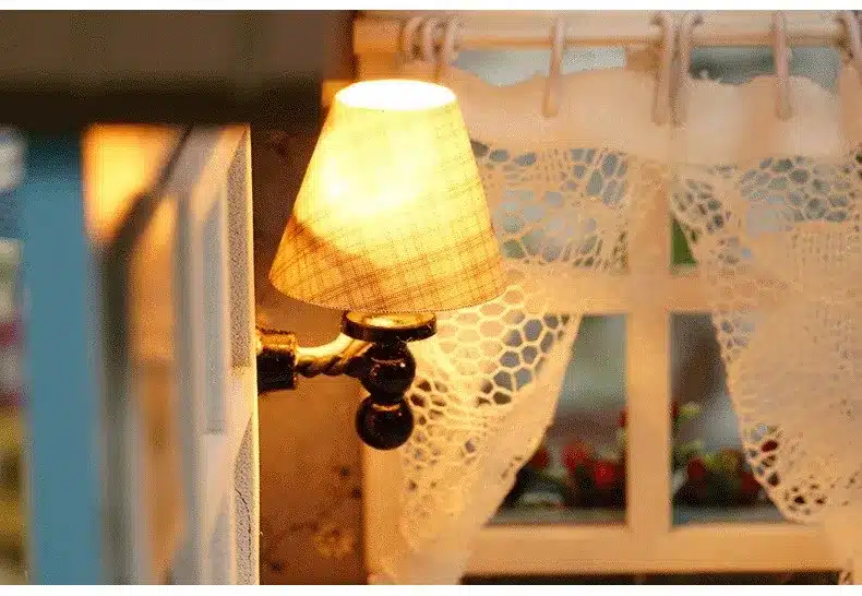 Assemble DIY Doll House Toy Wooden Miniatura Doll Houses Miniature Dollhouse toys With Furniture LED Lights Birthday Gift z007 28