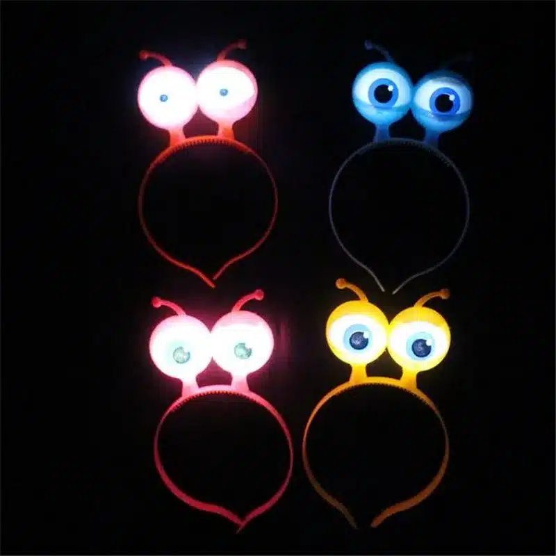 Led Dance New Fashion Product For Halloween 10pcs/lot Led Headband With Funny Eyes Suit For Child Boy And Girl For Party Toys 2