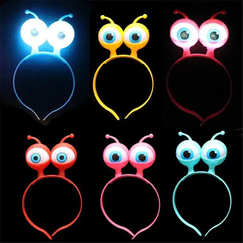 Led Dance New Fashion Product For Halloween 10pcs/lot Led Headband With Funny Eyes Suit For Child Boy And Girl For Party Toys 8