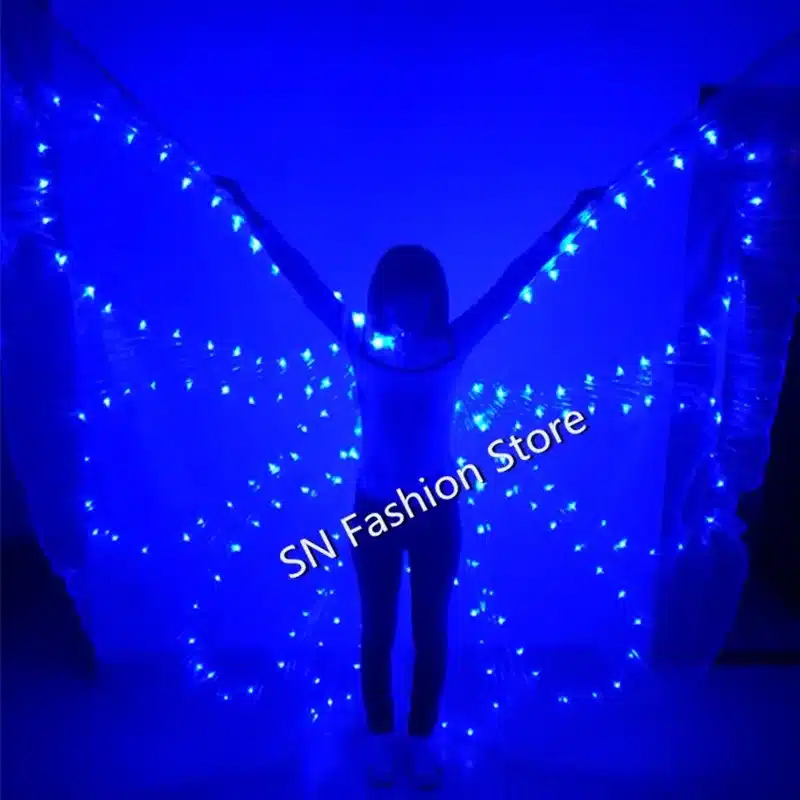 PF899 dance wear Led light stage clothes luminous costumes suits ballet party princess wedding bellydance music sj show dress 9
