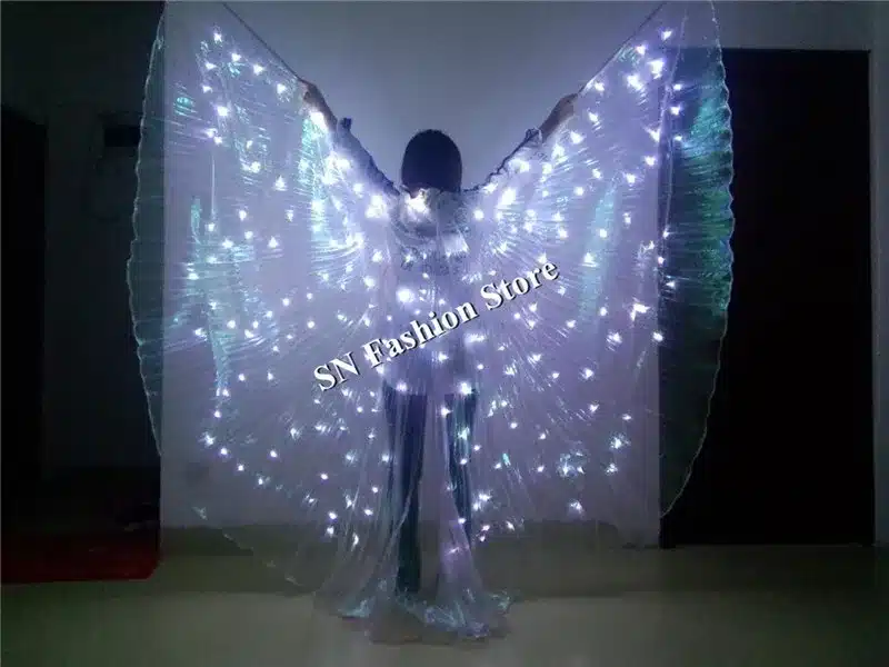 PF899 dance wear Led light stage clothes luminous costumes suits ballet party princess wedding bellydance music sj show dress 11