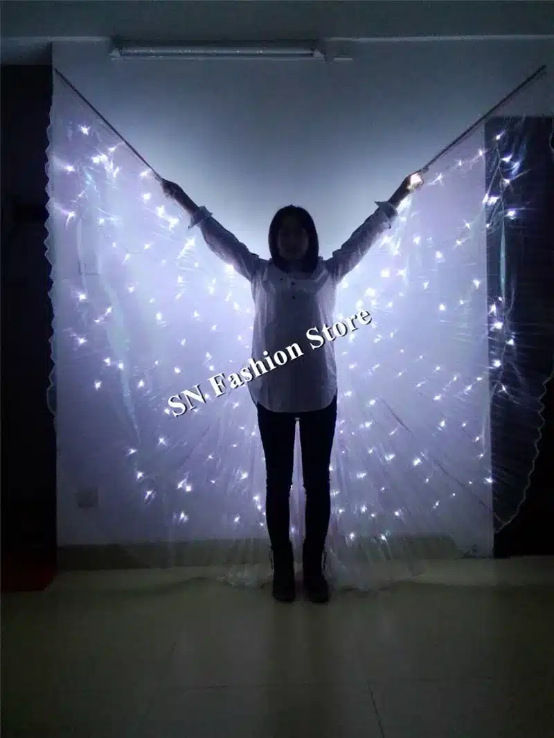 PF899 dance wear Led light stage clothes luminous costumes suits ballet party princess wedding bellydance music sj show dress 13
