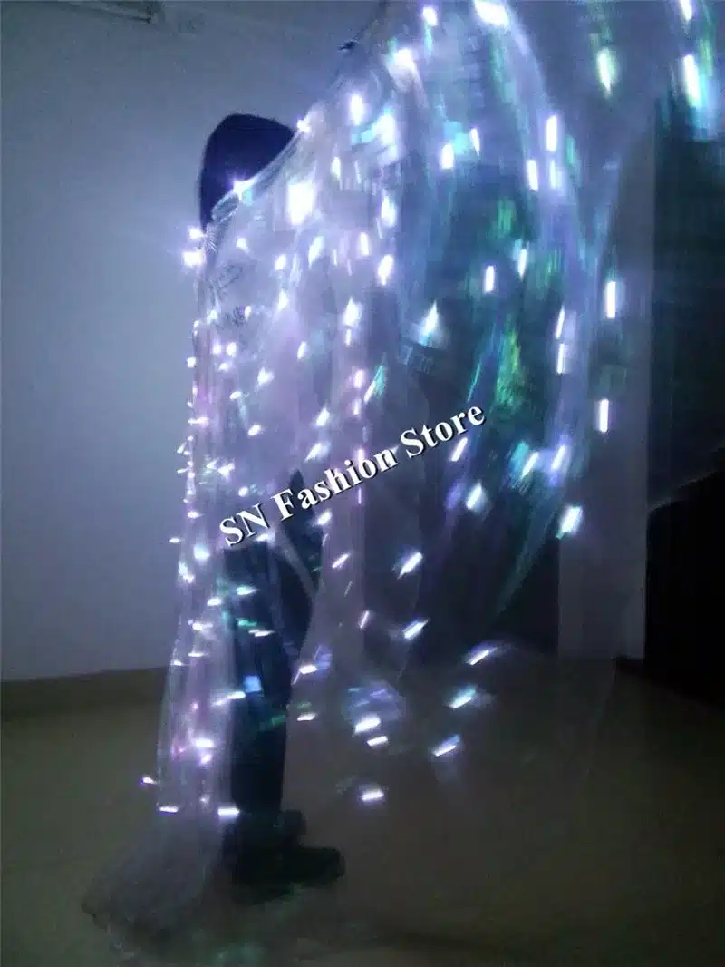 PF899 dance wear Led light stage clothes luminous costumes suits ballet party princess wedding bellydance music sj show dress 14