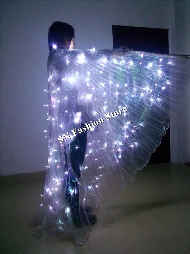 PF899 dance wear Led light stage clothes luminous costumes suits ballet party princess wedding bellydance music sj show dress 18