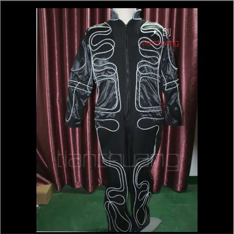 TC-91 LED RGB Programmable rechargeable lighting clothes men robot dance led costumes full color dj wears suit led light stage 14