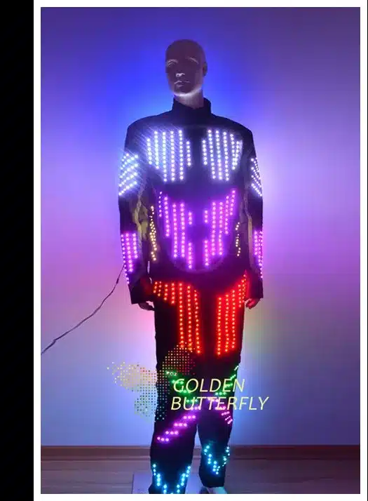 LED Suits Glowing Clothes Fashion Rainbow Luminous Costumes Talent Show Men's LED Clothing Ballroom Dance Dress Accessories 33
